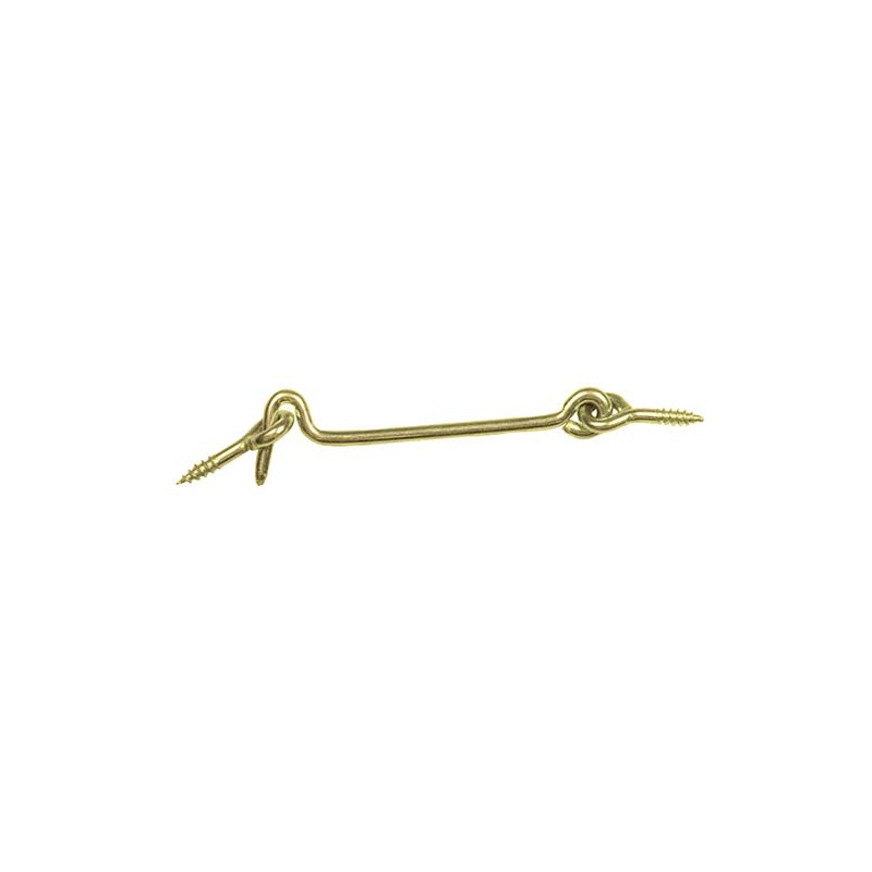 Zamknięcie hakowe mosiądzowane 120mm wkręcane mod. 5 DIS