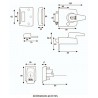 Zamek nawierzchniowy zatrzaskowy BS HS 60mm chrom połysk