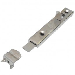 Zasuwka meblowa stalowa 80mm niklowana mod. 368
