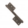 Zawias do drzwi 180x80mm aluminium brązowy sprężynowy mod. 100
