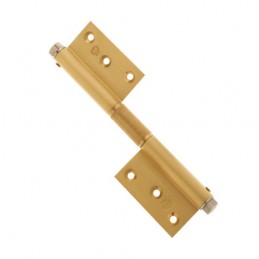 Zawias do drzwi 180x80mm aluminium złoty sprężynowy mod. 100