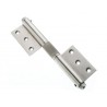 Zawias do drzwi 180x80mm stal nierdzewna INOX sprężynowy mod. 100
