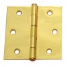 Zawias do drzwi 63,5x63,5mm stal złoty połysk splatany 2szt. mod. 1010