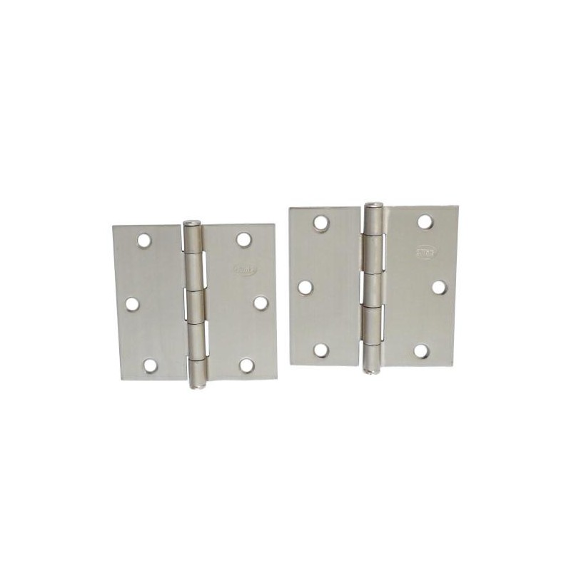Zawias do drzwi 89x89mm stal chrom mat splatany 2szt. mod. 1010