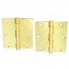 Zawias do drzwi 89x89mm stal złoty połysk splatany 2szt. mod. 1010