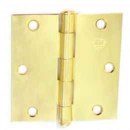 Zawias do drzwi 89x89mm stal złoty połysk splatany 2szt. mod. 1010