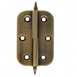 Zawias mosiężny 60x40mm złoto antyczne PRAWY (pl) rozłączny mod. 1060