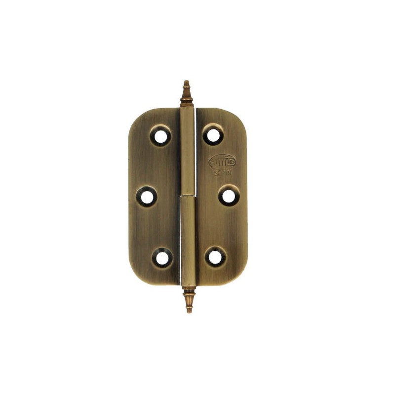 Zawias mosiężny 60x40mm złoto antyczne LEWY (pl) rozłączny mod. 1060
