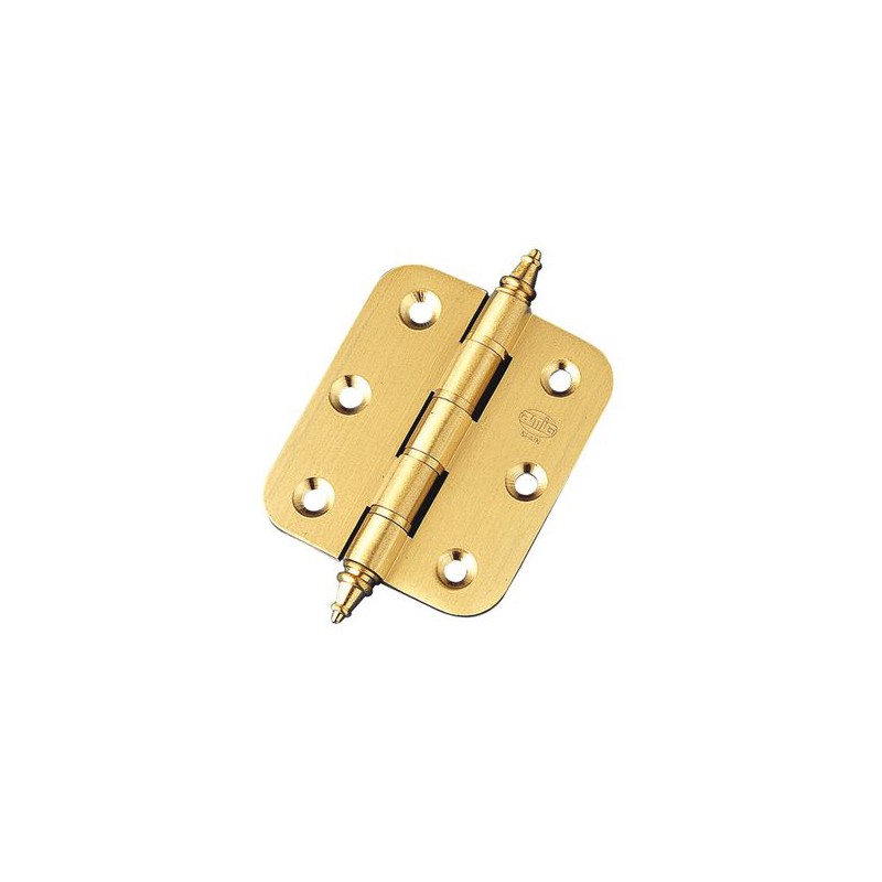 Zawias do drzwi 80x70mm mosiądz matowy splatany mod. 1080