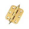 Zawias do drzwi 80x70mm mosiądz matowy splatany mod. 1080