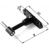 Zawias 2,5x90 56-85 czarny