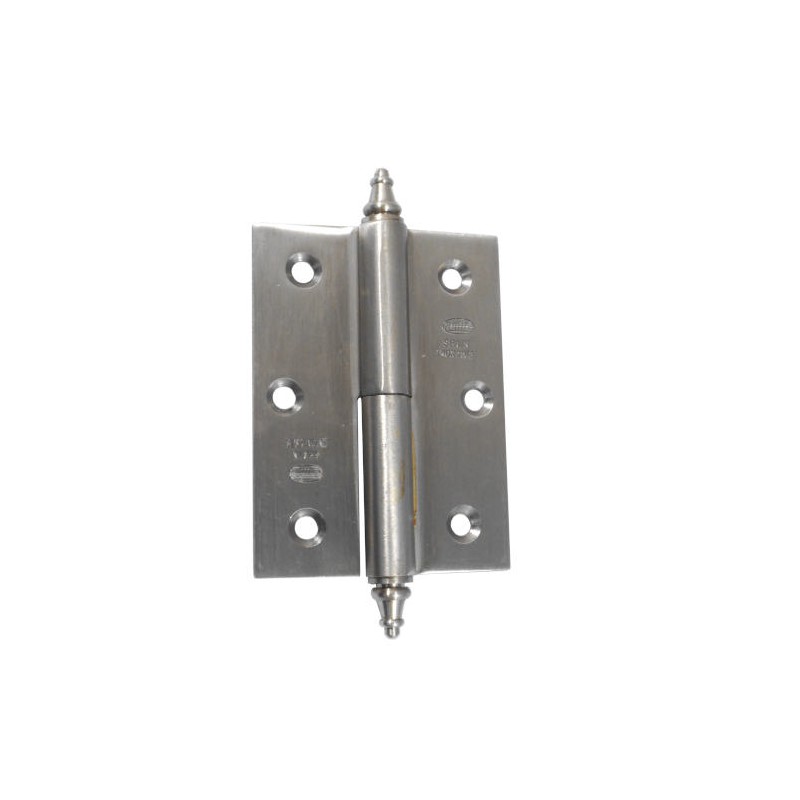 Zawias do drzwi 80x60mm stal nierdzewna INOX rozłączny LEWY (pl) mod. 2007