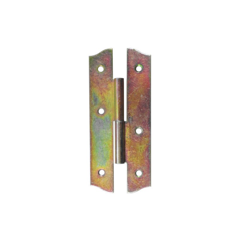 Zawias stalowy 138x60mm ocynk żółty LEWY (pl) mod. 395