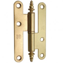 Zawias do drzwi 94x54mm stal mosiądzowany połysk rozłączny LEWY (pl) mod. 408