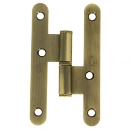 Zawias do drzwi 100x57mm stal złoto antyczne LEWY (pl) mod. 409C