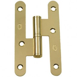 Zawias do drzwi 100x57mm stal złoty połysk PRAWY (pl) mod. 409C
