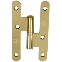 Zawias do drzwi 100x57mm stal złoty połysk LEWY (pl) mod. 409C