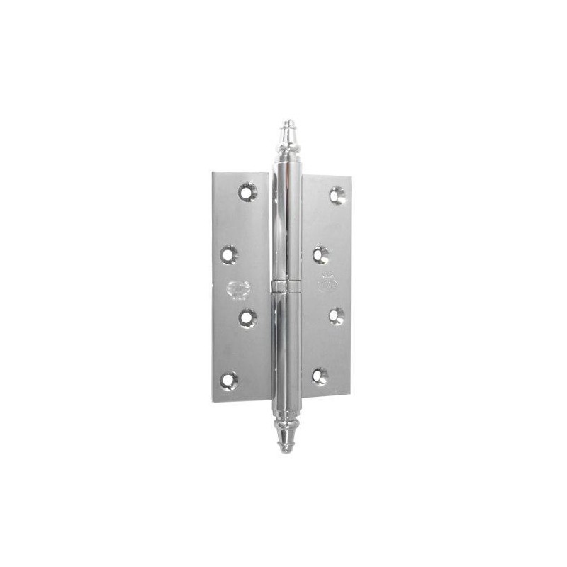 Zawias do drzwi 120x80mm mosiądz chrom połysk PRAWY (pl) mod. 415