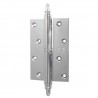 Zawias do drzwi 120x80mm mosiądz chrom połysk LEWY (pl) mod. 415