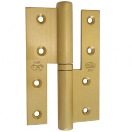 Zawias do drzwi 120x80mm mosiądz satyna LEWY (pl) mod. 418