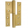 Zawias do drzwi 120x80mm mosiądz satyna LEWY (pl) mod. 418