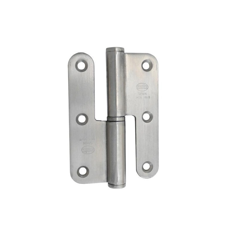 Zawias do drzwi 100x70mm stal nierdzewna INOX PRAWY (pl) mod. 422