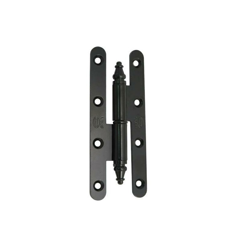 Zawias czarny 140x55mm stalowy Lewy mod.507