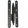 Zawias czarny 140x55mm stalowy Lewy mod.507