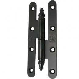 Zawias do drzwi 140x55mm stal czarny rozłączny LEWY (pl) mod. 507
