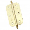 Zawias stalowy ozdobny 60x41mm mosiądzowany Prawy (pl) mod. 542