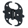 Zawias 553-75x66x1,5 czarny DIS