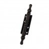 Zawias meblowy ozdobny 100mm czarny mod. 555