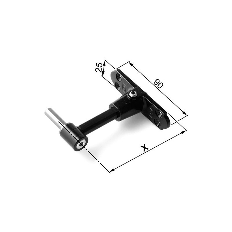 Zawias czarny 116-145-90 GR3