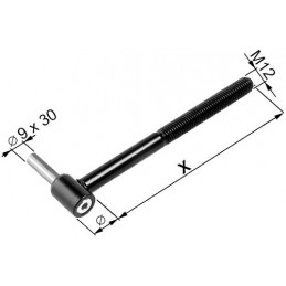 Zawias czarny 125mm śr.9x30 Gr2