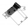 Zawias czarny 16x15  AGB