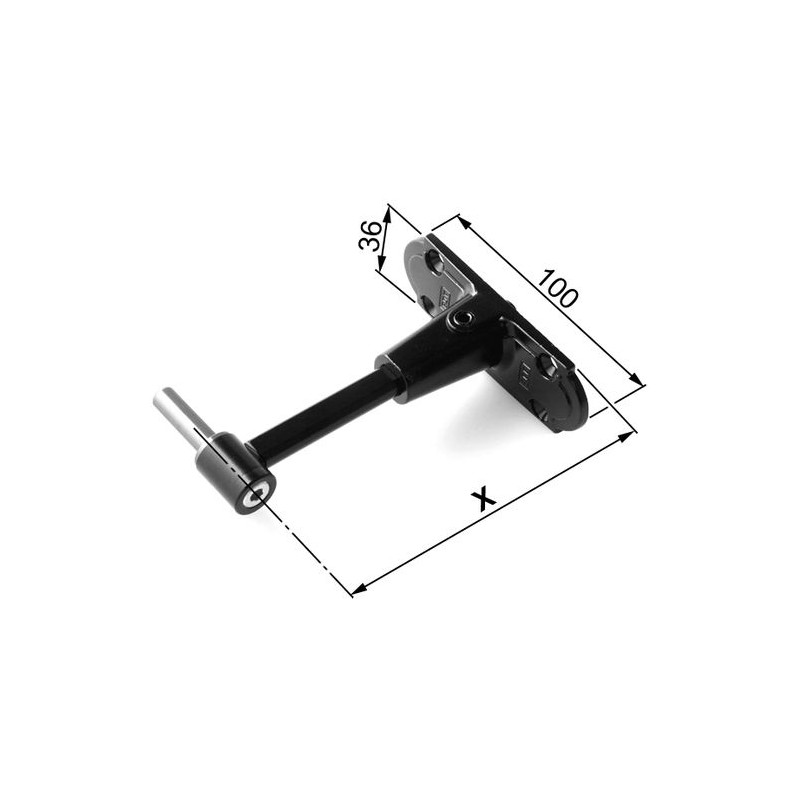Zawias czarny 56-85-100 GR1