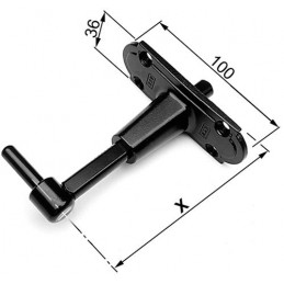 Zawias czarny 86-115-100 Gr2