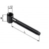 Zawias czarny śr.20mm M12x125 śr.zab