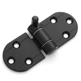 Zawias do okiennic z blok.52+52mm czarny