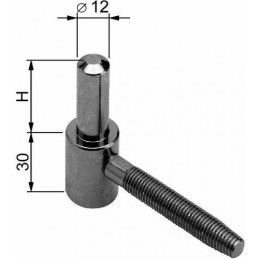 Zawias model 184 śr.20x32mm M czarny