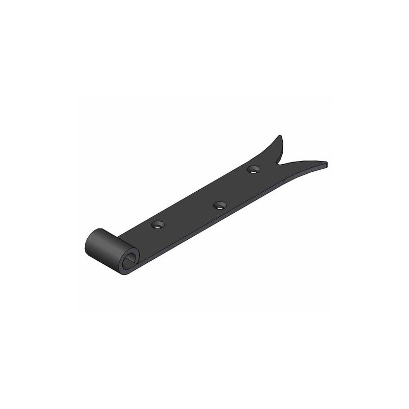 Zawias pasowy 250mm ozdobny czarny do fi.14 mod. 7020