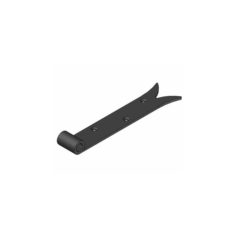 Zawias pasowy 500mm ozdobny czarny do fi.14 mod. 7020