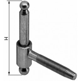 Zawias śr.16mm 55x51,5mm M czarny