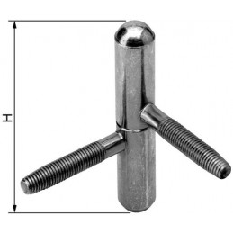 Zawias z okrągłą główką śr.16x90 czarny