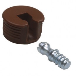 Złącze meblowe 41-12,5x6x16 brązowe 4szt