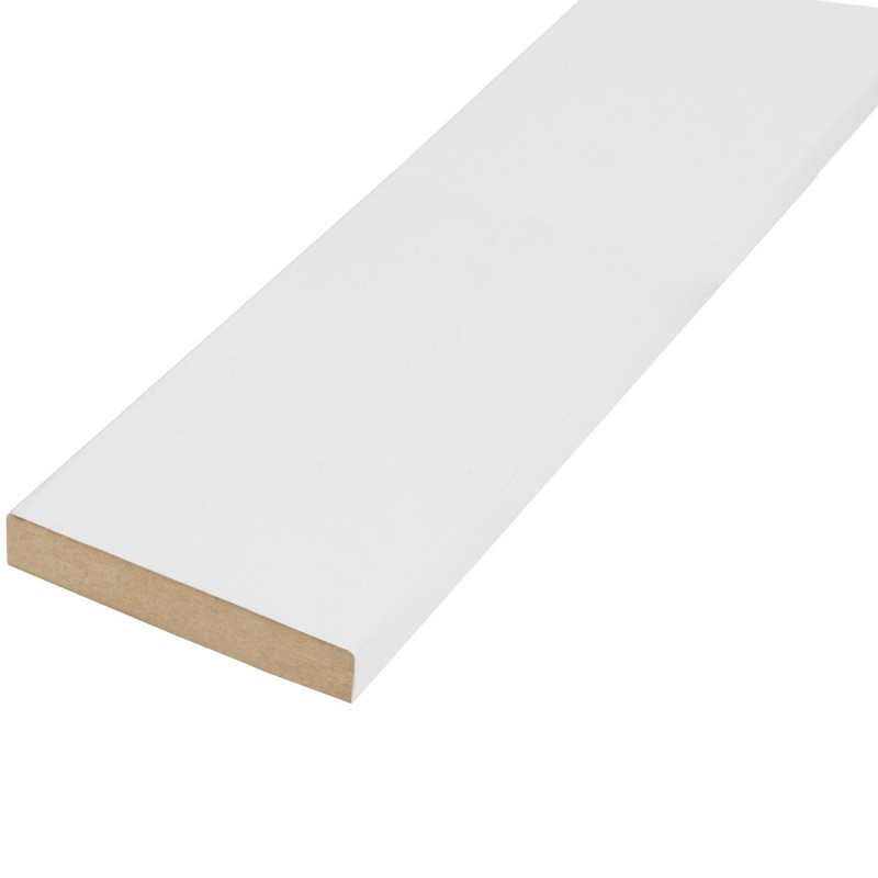 Listwa płaska 80x9-2,23M MDF/ML biała