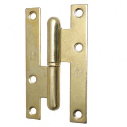 Zawias do drzwi 140x61mm stal mosiądzowany rozłączny PRAWY (pl) mod. 403