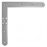 Narożnik 220x220mm srebrny 96mm górny lewy / dolny prawy