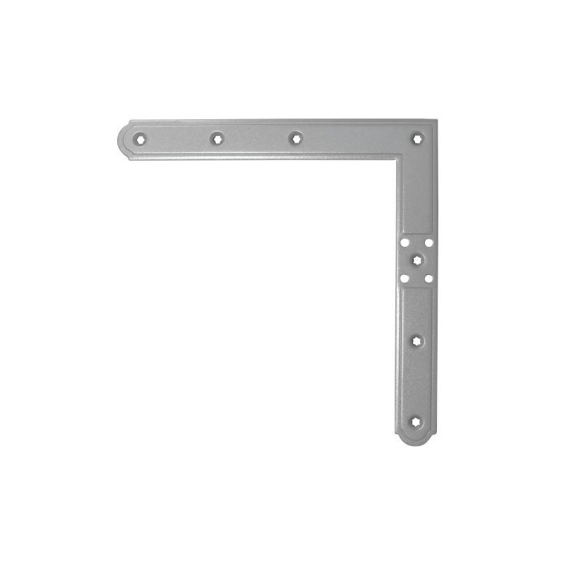 Narożnik 220x220mm srebrny 96mm górny prawy / dolny lewy
