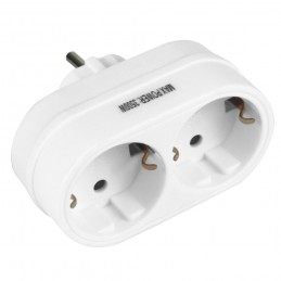Rozgałęźnik elektryczny 2 wejścia mod.3209 biały